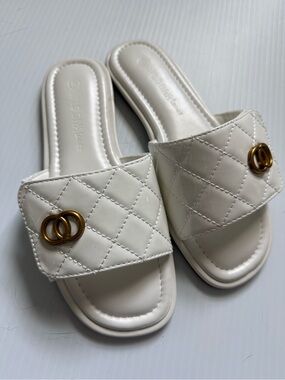 Faux Leather Slide